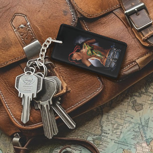 Porte-clés Tatouage de femme dragon de fantasy gras