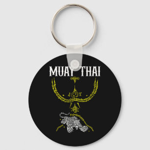 Porte-clés Tatouage de tigre de kickboxing thaïlandais Sak Ya