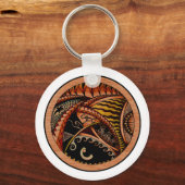 Porte-clés Tatouage en bois (Recto)