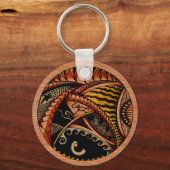 Porte-clés Tatouage en bois (Recto)