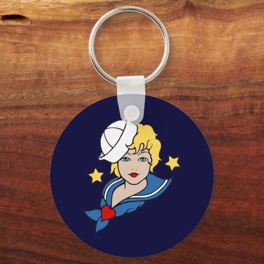 Porte-clés Tatouage féminin (Recto)