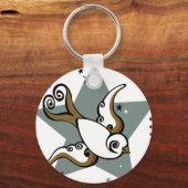 Porte-clés Tatouage Urbain Swallow Bird Design (Recto)