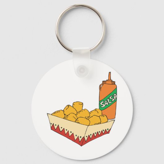 Porte-clés tatouages de pommes de terre avec salsa (Recto)