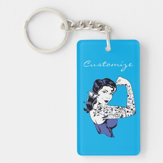 Porte-clés Tattoo Girl Arm Up Thunder_Cove (Devant)