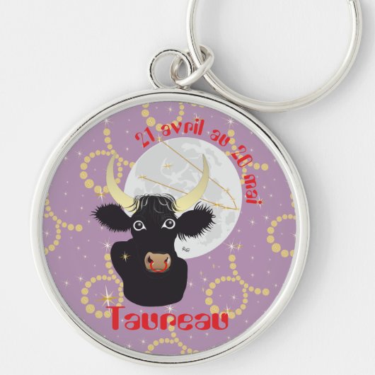Porte-clés Taureau 21 avril au 20 mai Porte-chiffres (Devant)