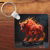 Porte-clés Taureau de feu mythique (Recto)