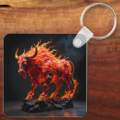 Porte-clés Taureau de feu mythique (Verso)
