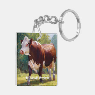 Porte-clés Taureau Hereford