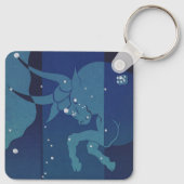 Porte-clés Taurus Bull Constellation Astrologie Zodiaque Vint (Dos)