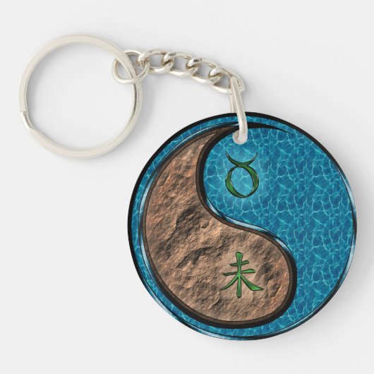 Porte-clés Taurus et chèvre d'eau (Devant)