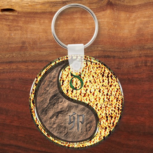 Porte-clés Taurus et Rabbit de feu (Verso)