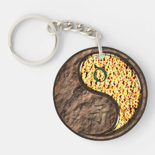 Porte-clés Taurus et rat de feu