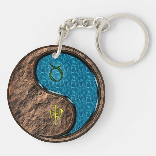 Porte-clés Taurus et singe de l'eau (Dos)