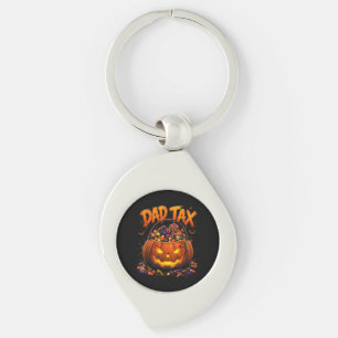 Porte-clés Taxe Papa Drôle Halloween Citrouille