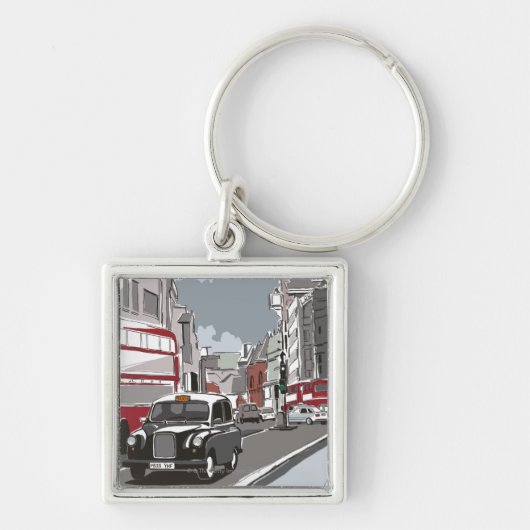 Porte-clés Taxi à Londres (Devant)