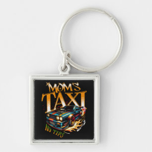 Porte-clés Taxi de Maman sans pourboire drôle Maman
