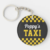 Porte-clés Taxi de Poppy | Nom de grand-père drôle (Devant)