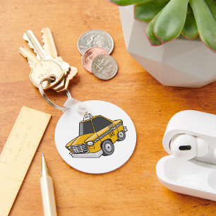 Porte-clés Taxi jaune