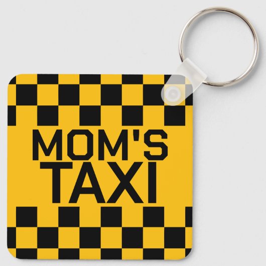 Porte-clés Taxi personnalisé Nom personnalisé (Dos)