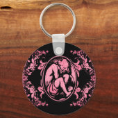 Porte-clés Tcherub pleurs en rose (Recto)