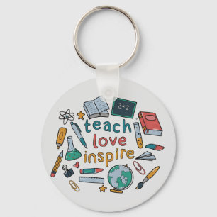 Porte-clés Teach Love Inspire