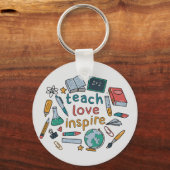 Porte-clés Teach Love Inspire (Recto)