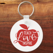 Porte-clés Teach Love Inspire (Recto)