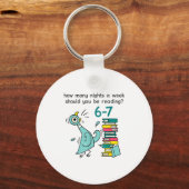 Porte-clés Teacher 67 How Many Nights A Week Should You Be Re (Recto)