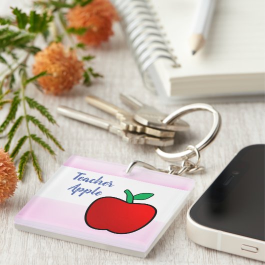 Porte-clés Teacher Apple Key Ring (Devant Droit)