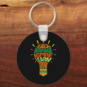 Porte-clés Teacher Insrational Definition Colorful Lightbulb  (Recto)