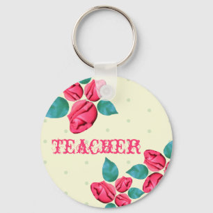 Porte-clés Teacher Keychain - Vintage Rose