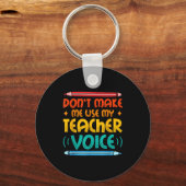 Porte-clés Teacher Voice Teacherlife Primary School Teacher  (Recto)