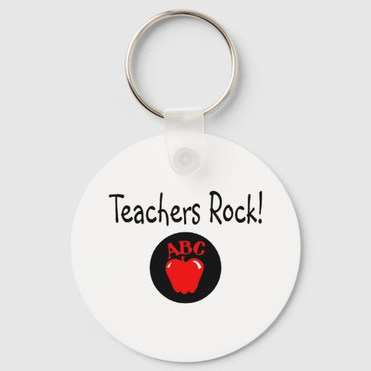 Porte-clés Teachers Rock Apple 2 (Recto)