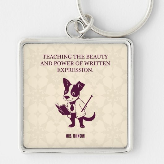 Porte-clés Teaching Beauty Power Of Written Expression Art (Devant)