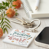 Porte-clés Teaching is a Work of Heart Teacher  (Devant Droit)