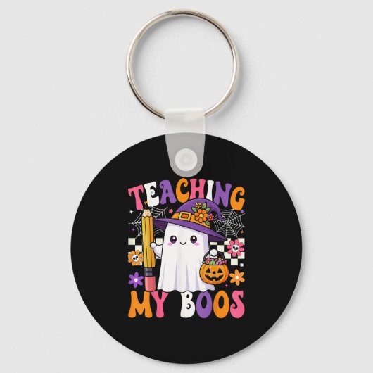 Porte-clés Teaching My Boos Ghost Teacher Cute Pencil Hallowe (Recto)