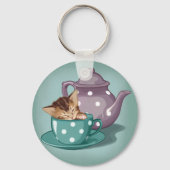Porte-clés Teacup Kitten (Recto)