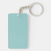 Porte-clés Teal & Blush Wedding Acrylic Keychain  (Dos)