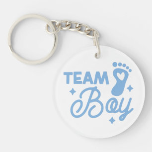 Porte-clés Team Boy Cute Boy Baby shower Porte - clé acryliqu