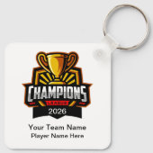 Porte-clés Team Championship Theme Bulk Custom Keychains (Dos)