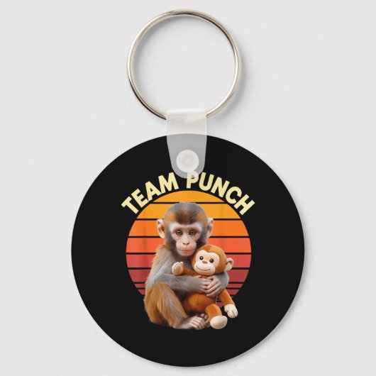 Porte-clés Team Punch Monkey Plush Retro Sun (Recto)