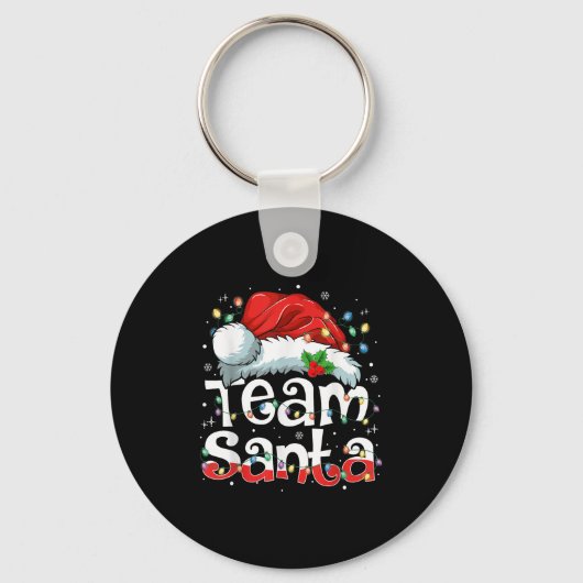 Porte-clés Team Santa Claus Christmas Family Matching Pajama (Recto)