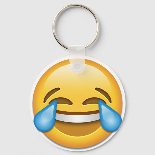 Porte-clés Tears of Joy emoji drôle (Recto)