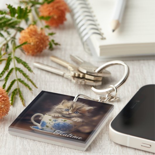 Porte-clés Teatime Kitten (Devant Droit)