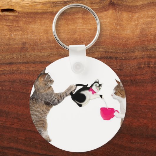 Porte-clés Teatime pour chats (Recto)