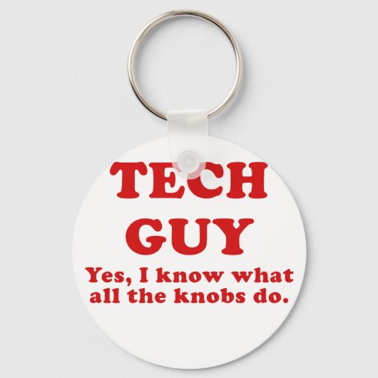 Porte-clés Tech Guy Oui Je sais ce que font tous les Knobs (Recto)