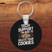 Porte-clés Tech Support Im Here To Delete Your Cookies Christ (Recto)