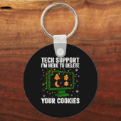 Porte-clés Tech Suprt Delete Your Cookies Men Ugly Christmas (Recto)