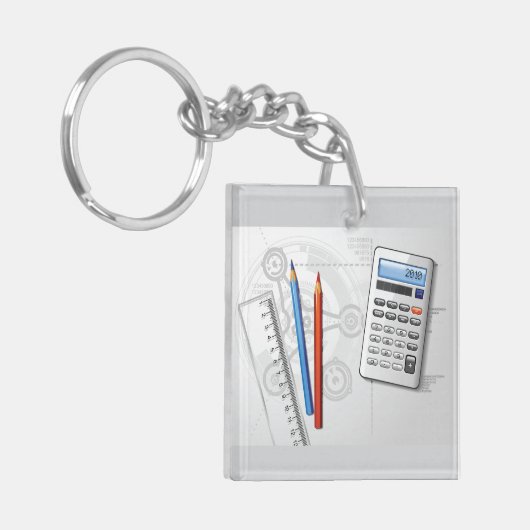 Porte-clés Technical Drawing Office Supplies (Devant gauche)