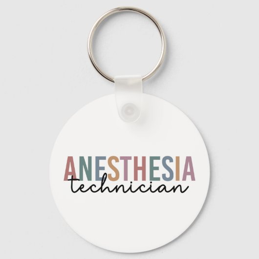 Porte-clés Technicien d'anesthésie Technique d'anesthésie rét (Recto)